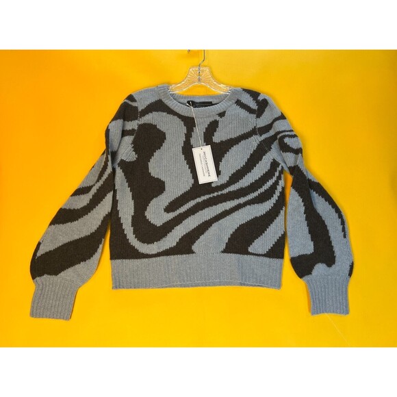 360Cashmere Persia Sweater Womens S Misty Blue Cashmere Pullover Crew Neck NWT - Picture 3 of 12